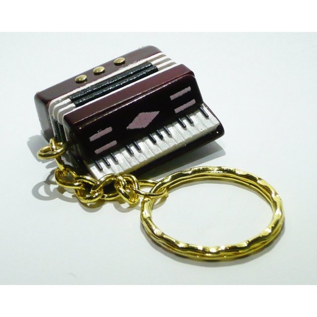 楽器キーホルダー アコーディオン 楽器キーホルダー 音楽雑貨 ブラス