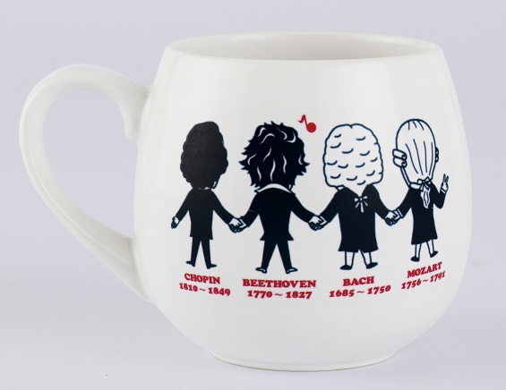 ブラボーマグ 手つなぎ お取り寄せ商品 音楽雑貨 音符 ピアノモチーフ ト音記号 ピアノ雑貨 作曲家 ラッピングが可愛い ピアノ教室発表会記念品