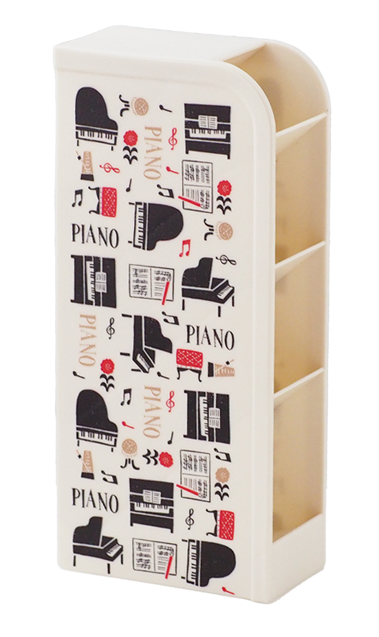 スリムペンスタンド　la la PIANO♪　※お取り寄せ商品 引き出物 記念品  【音楽雑貨 音符・ピアノモチーフ】ト音記号 ピアノ雑貨ｃ