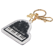 Piano line チャームキーホルダー グランドピアノ お取り寄せ商品 引き出物 記念品 音楽雑貨 音符・ピアノモチーフ ト音記号 ピアノ雑貨