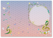 プログラム台紙 お取り寄せ商品 引き出物 記念品 音楽雑貨 音符 ピアノモチーフ ト音記号 ピアノ雑貨