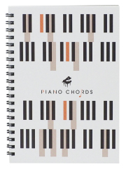 B6リングノート ピアノコード お取り寄せ商品 引き出物 記念品  【音楽雑貨 音符・ピアノモチーフ】ト音記号 ピアノ雑貨ｃ