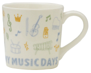 マグカップ お取り寄せ商品 引き出物 記念品 音楽雑貨 音符 ピアノモチーフ ト音記号 ピアノ雑貨