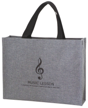 レッスンバッグ お取り寄せ商品 引き出物 記念品  【音楽雑貨 音符・ピアノモチーフ】ト音記号 ピアノ雑貨ｃ