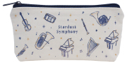 ペンケース♪※お取り寄せ商品 引き出物 記念品  【音楽雑貨 音符・ピアノモチーフ】ト音記号 ピアノ雑貨ｃ