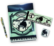 ミニクリップSPセット お取り寄せ商品 引き出物 記念品 音楽雑貨 音符 ピアノモチーフ ト音記号 ピアノ雑貨