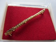 フルートブローチ お取り寄せ商品 記念品に最適ブローチ 吹奏楽部 ブラスバンド 記念品に