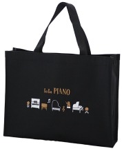 レッスンバッグ la la Piano ララピアノ お取り寄せ商品 引き出物 記念品 音楽雑貨 音符 ピアノモチーフ ト音記号 ピアノ雑貨