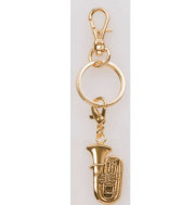 ブラスバンドキーホルダー チューバ ゴールド ※お取り寄せ商品 【音楽雑貨 音符・ピアノモチーフ】ト音記号 ピアノ雑貨