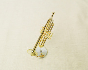 ミニチュア楽器 トランペット 1／6スケール（ゴールド）お取り寄せ商品 楽器 音楽雑貨 ブラスバンド