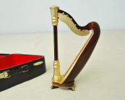 ミニチュア楽器 ハープ 15cmサイズ お取り寄せ商品 楽器 音楽雑貨 ブラスバンド