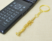 楽器キーホルダー ソプラノサックス お取り寄せ商品 楽器キーホルダー 音楽雑貨 ブラスバンド