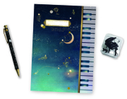 ミニクリップSPセット hoshizora お取り寄せ商品 引き出物 記念品 音楽雑貨 音符 ピアノモチーフ ト音記号 ピアノ雑貨