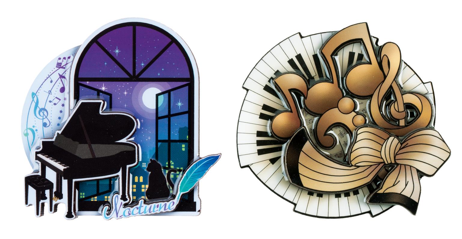 木製マグネット お取り寄せ商品 引き出物 記念品  【音楽雑貨 音符・ピアノモチーフ】ト音記号 ピアノ雑貨ｃ