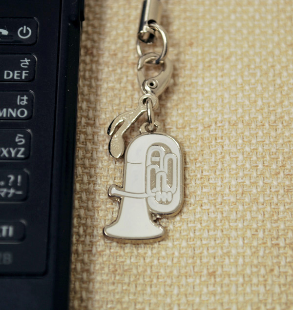 ユーフォニウム 携帯ストラップ 小物 携帯ストラップ 音楽雑貨 ブラスバンド 卒業記念