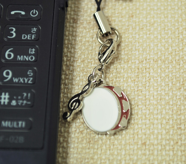 タンブリン 携帯ストラップ 打楽器 携帯ストラップ 音楽雑貨 ブラスバンド 吹奏楽