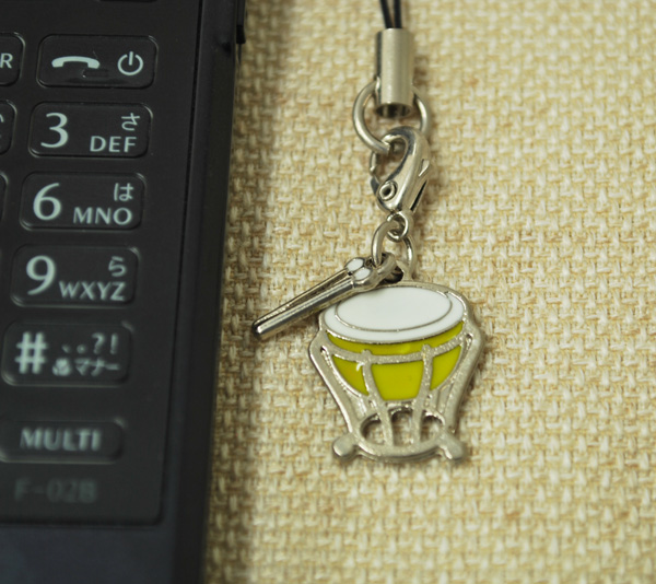 ティンパニー 携帯ストラップ 打楽器 携帯ストラップ 音楽雑貨 吹奏楽 ブラスバンド