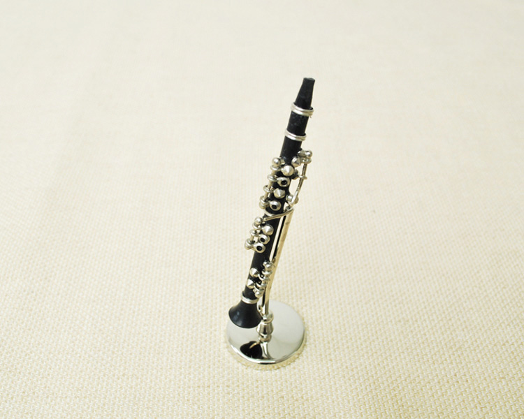 ミニチュア楽器 クラリネット 1／12 スケール お取り寄せ商品 楽器 音楽雑貨 ブラスバンド