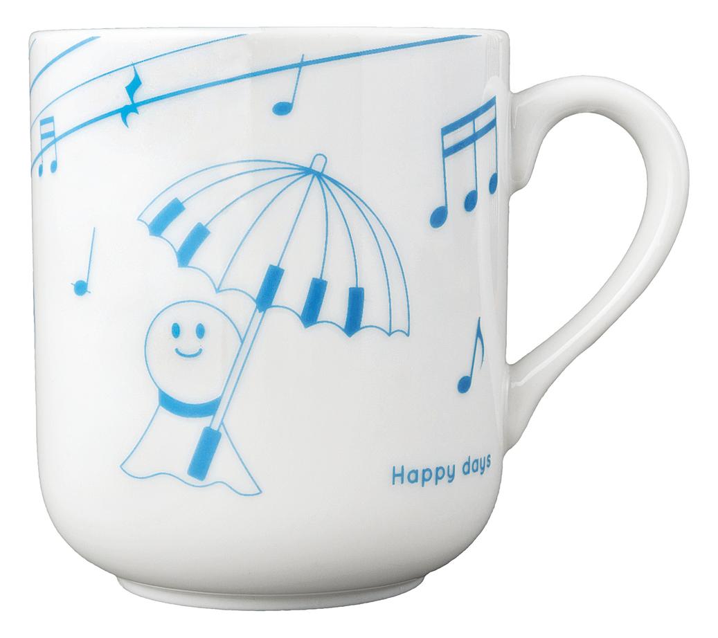 マグカップ お取り寄せ商品 引き出物 記念品 音楽雑貨 音符 ピアノモチーフ ト音記号 ピアノ雑貨