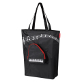 Piano line 収納付きエコバッグ♪　※お取り寄せ商品 引き出物 記念品  【音楽雑貨 音符・ピアノモチーフ】ト音記号 ピアノ雑貨ｃ
