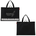 Piano line マチなし横型トート ドルチェ カンタービレ お取り寄せ商品 引き出物 記念品 音楽雑貨 音符 ピアノモチーフ ト音記号 ピアノ雑貨