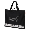 Piano line マチなし横型トート(ドルチェ・カンタービレ)♪　※お取り寄せ商品 引き出物 記念品  【音楽雑貨 音符・ピアノモチーフ】ト音記号 ピアノ雑貨ｃ