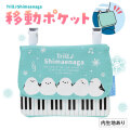 トエルシマエナガ ポケットポーチ  ピアノ教室発表会記念品 音楽雑貨 吉澤 セトクラフト お取り寄せ商品 引き出物 記念品 音楽雑貨 音符 ピアノモチーフ ト音記号 ピアノ雑貨