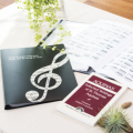グラーヴェ　クリアブック ※お取り寄せ商品 【音楽雑貨 音符・ピアノモチーフ】ト音記号 ピアノ雑貨