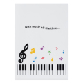 Piano line クリアファイル カラフル音符 ※お取り寄せ商品 引き出物 記念品 音楽雑貨 音符 ピアノモチーフ ト音記号 ピアノ雑貨