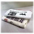 にくきゅう楽団　フェイスタオル_Face towel ♪　※お取り寄せ商品 引き出物 記念品 音楽雑貨 音符 ピアノモチーフ ト音記号 ピアノ雑貨