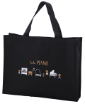 レッスンバッグ　la la PIANO♪※お取り寄せ商品 引き出物 記念品  【音楽雑貨 音符・ピアノモチーフ】ト音記号 ピアノ雑貨ｃ