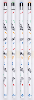 オンプケンバン鉛筆　HB♪　※お取り寄せ商品 引き出物 記念品 音楽雑貨 音符 ピアノモチーフ ト音記号 ピアノ雑貨