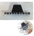 MUSICブッククリップ クリア鍵盤 お取り寄せ商品 音楽雑貨 音符 ピアノモチーフ 音符 ト音記号 ピアノ雑貨 ピアノ教室発表会記念品