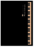B5ノート♪　※お取り寄せ商品 引き出物 記念品  【音楽雑貨 音符・ピアノモチーフ】ト音記号 ピアノ雑貨ｃ