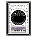 B5ノート Monochrome sound お取り寄せ商品 引き出物 記念品 音楽雑貨 音符 ピアノモチーフ ト音記号 ピアノ雑貨