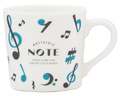 マグカップ ノスタルジックノート  お取り寄せ商品 引き出物 記念品  音楽雑貨 音符・ピアノモチーフト音記号 ピアノ雑貨