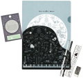 モノクロセット お取り寄せ商品 引き出物 記念品 音楽雑貨 音符 ピアノモチーフ ト音記号 ピアノ雑貨