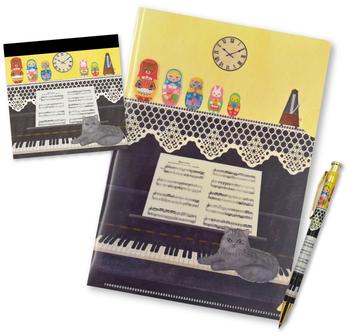 MY MATRYOSHIKAセット♪　※お取り寄せ商品 引き出物 記念品  【音楽雑貨 音符・ピアノモチーフ】ト音記号 ピアノ雑貨ｃ