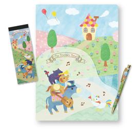 ブレーメンバンドセット♪　※お取り寄せ商品 引き出物 記念品  【音楽雑貨 音符・ピアノモチーフ】ト音記号 ピアノ雑貨ｃ