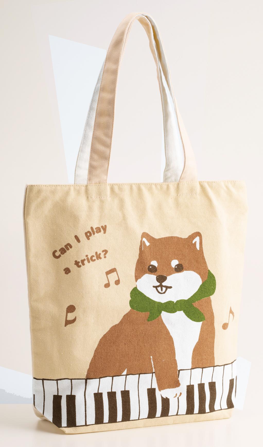 トートバッグ♪　※お取り寄せ商品 引き出物 記念品  【音楽雑貨 音符・ピアノモチーフ】ト音記号 ピアノ雑貨ｃ