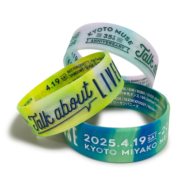 KYOTO MUSE 35th “Talk about LIVEHOUSE” 事後通販 】 ラバーバンド