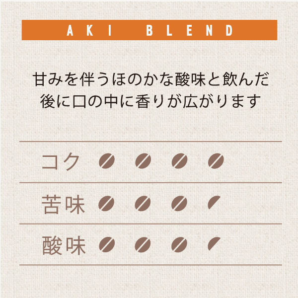 秋ブレンド　テイスト