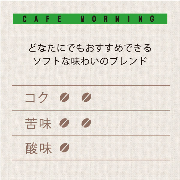 モーニングブレンド　テイスト