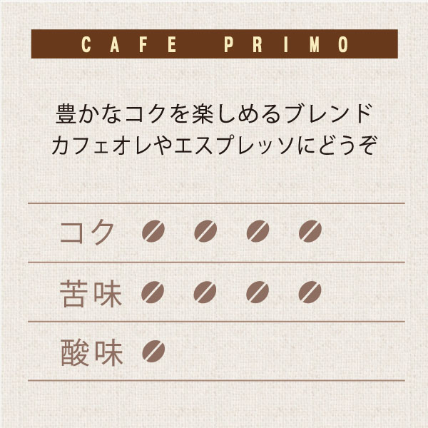 プリモブレンド　テイスト