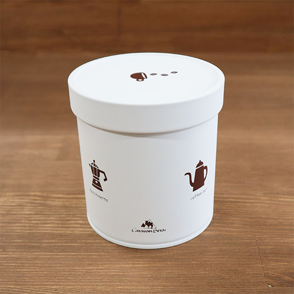 コーヒー豆レトロ缶 CARAVAN COFFEE 良き