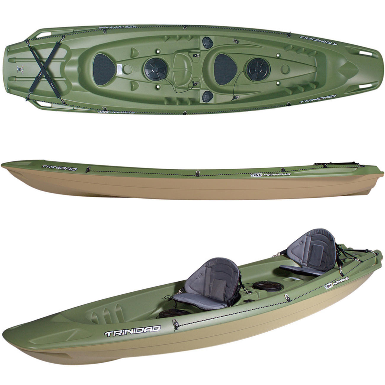 Trinidad Fishing Green ２人乗りフィッシングカヤック-3