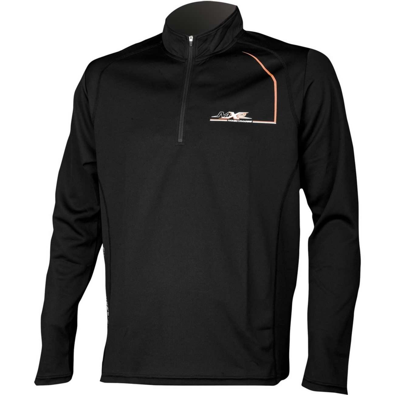 CREW RACING TEE 1/4ジップアップ ハイカラー 長袖吸汗速乾シャツ-3