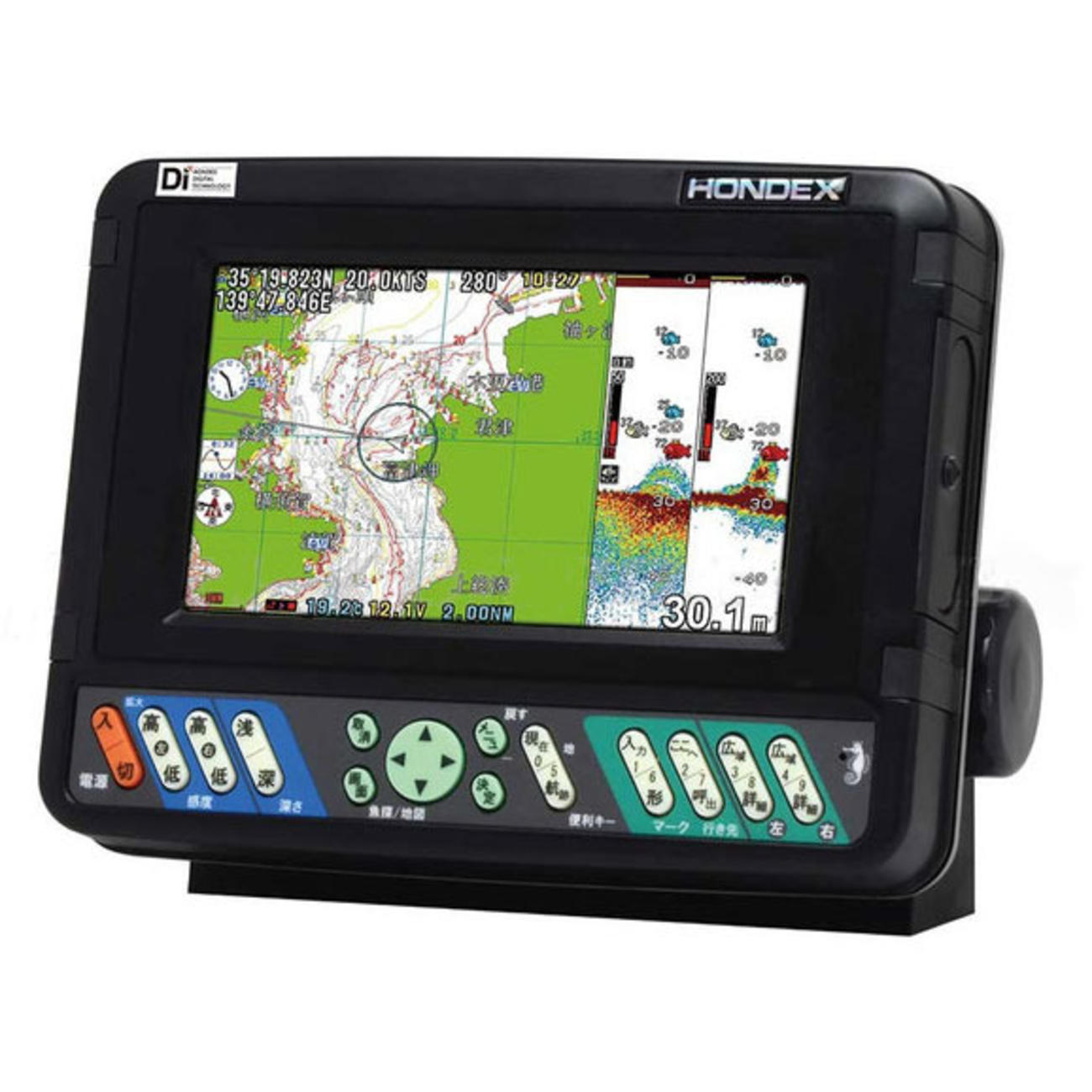 7型ワイドカラー液晶プロッターデジタル魚探 GPS内蔵仕様-3