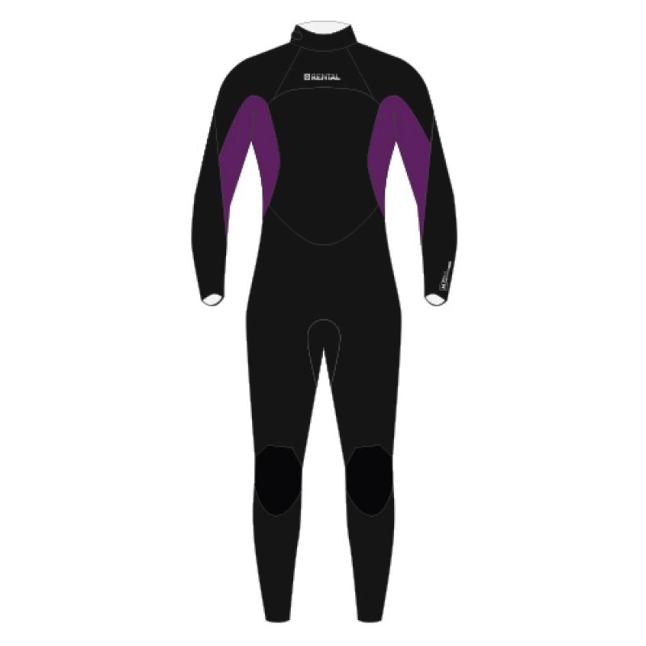 Rental Fullsuit 3/2mm Bzip Flatlock Unisex-3