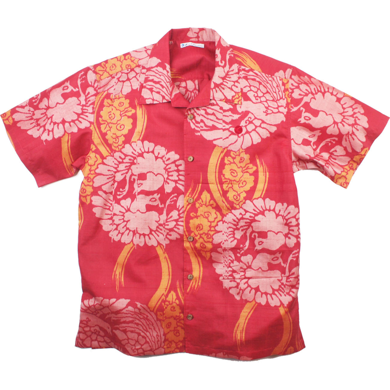 大きいサイズの和柄アロハシャツ KUJYAKU-3